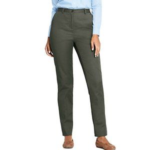 NWT Lands End Women's 7 Day Elastic Back High Rise Pants Size 18 37/38W $55 BB35